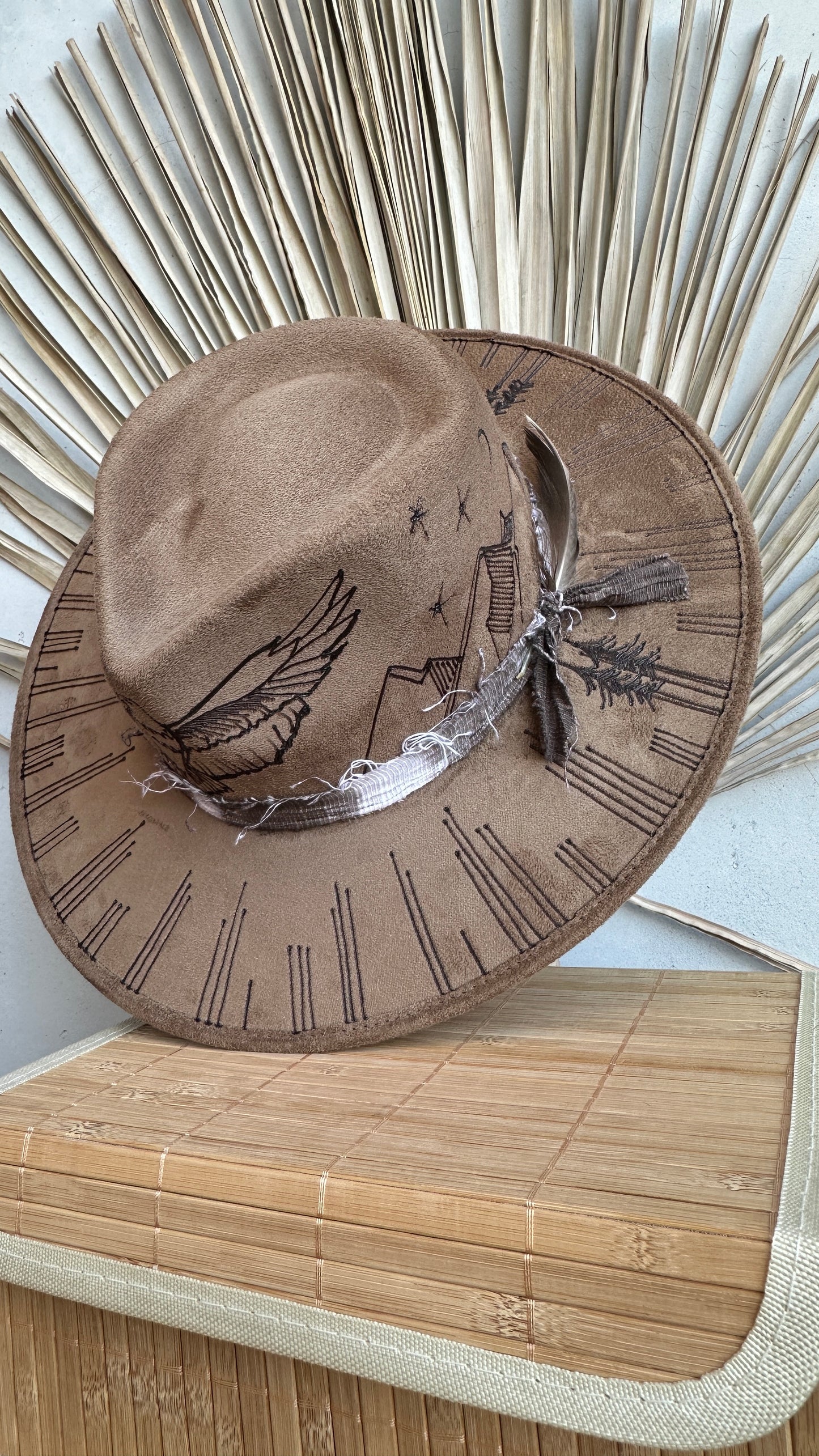 The Guardian hat/ fedora/ unisex hat/ widebrim fedora