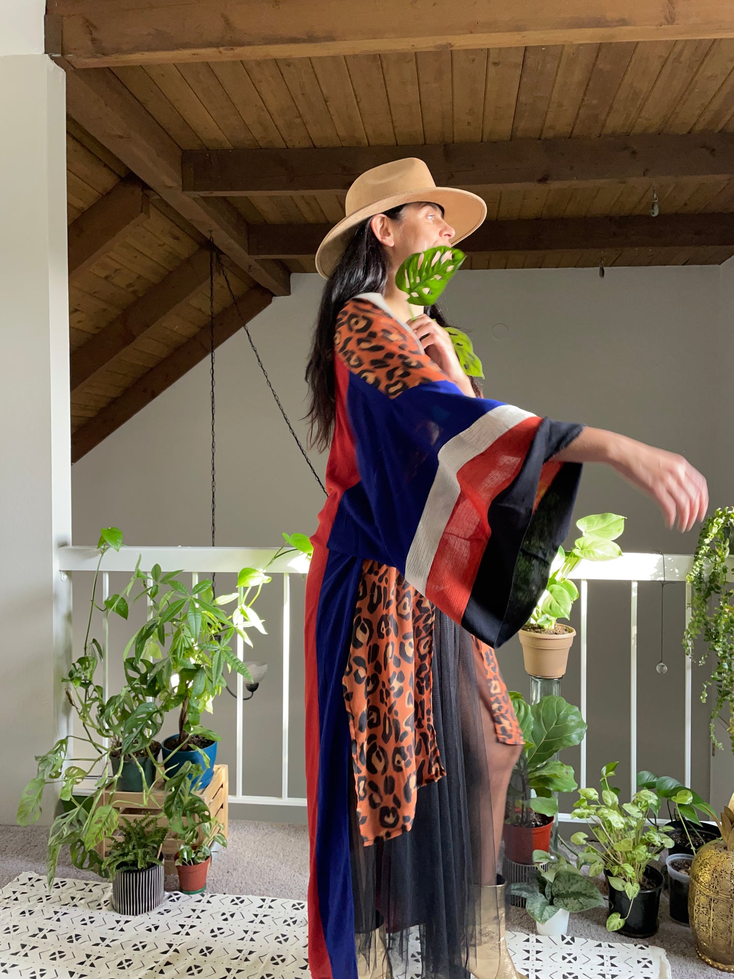 Royal cheetah kimono