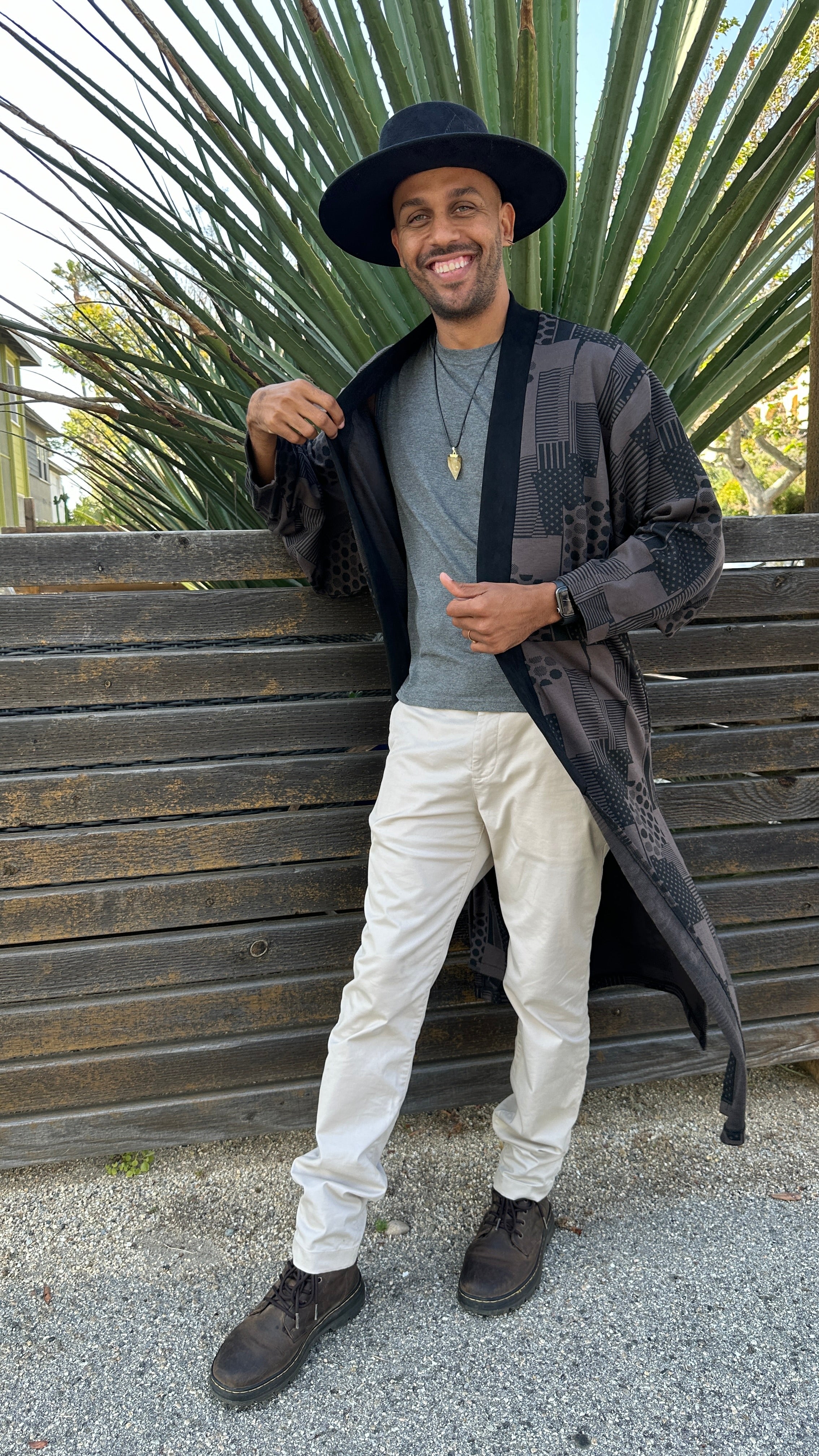 Fusion unisex kimono robe