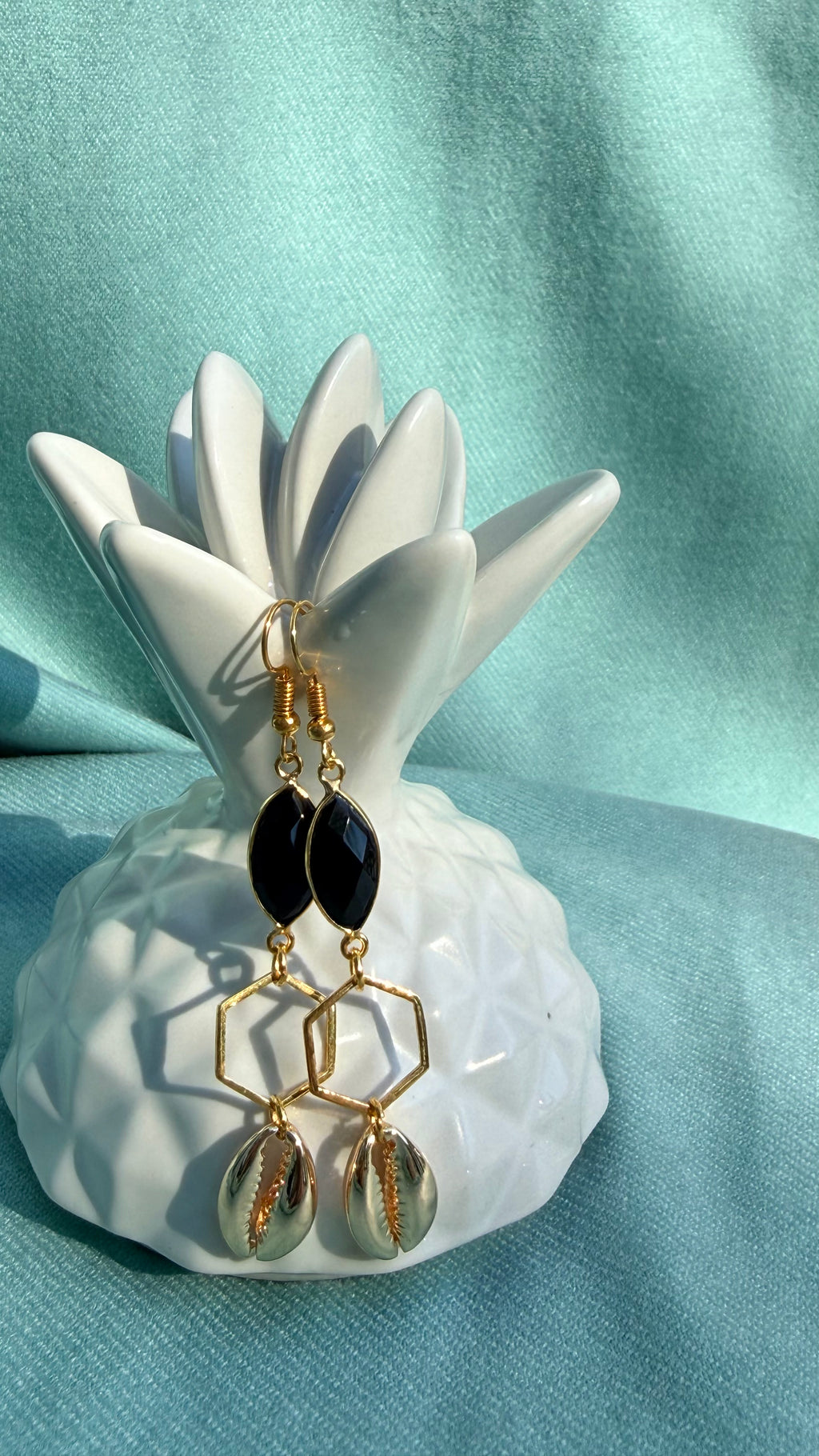 Real Gold-Plated Precious Stone Earrings | Nature Collection /GigiMoll