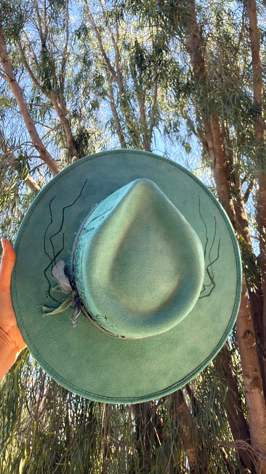 Lucky Koi Hat/ Teal