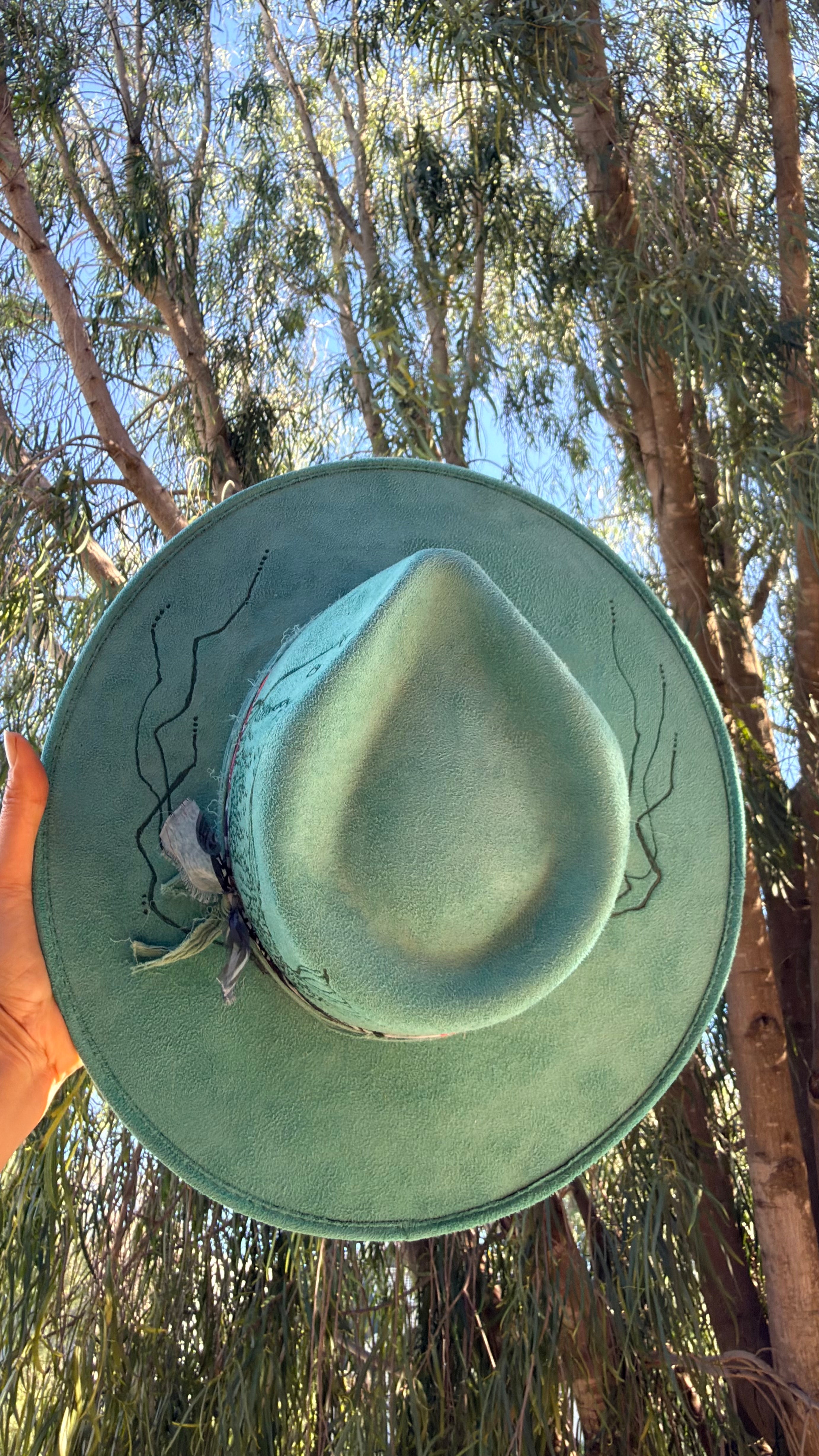 Lucky Koi Hat/ Teal