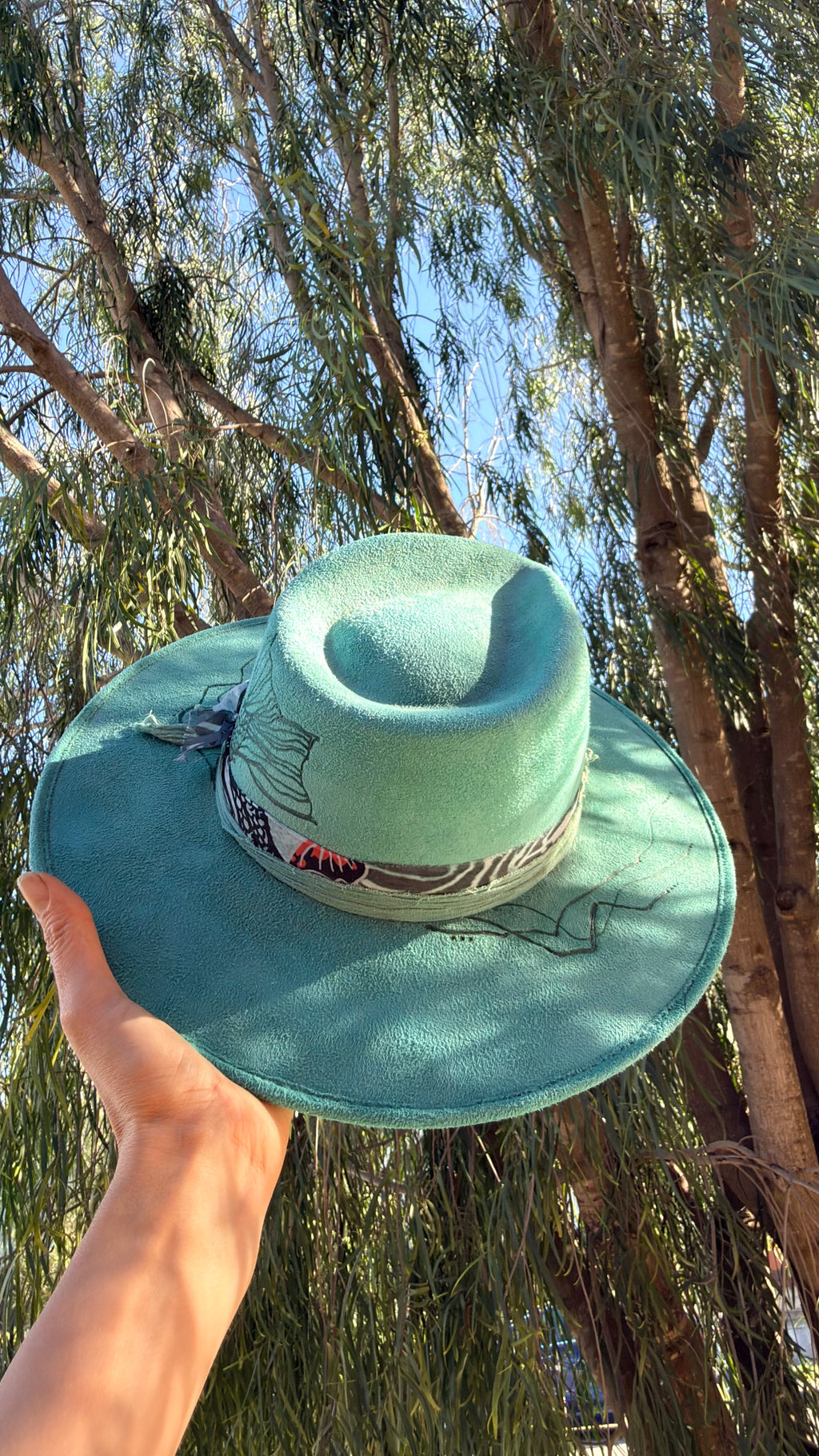 Lucky Koi Hat/ Teal