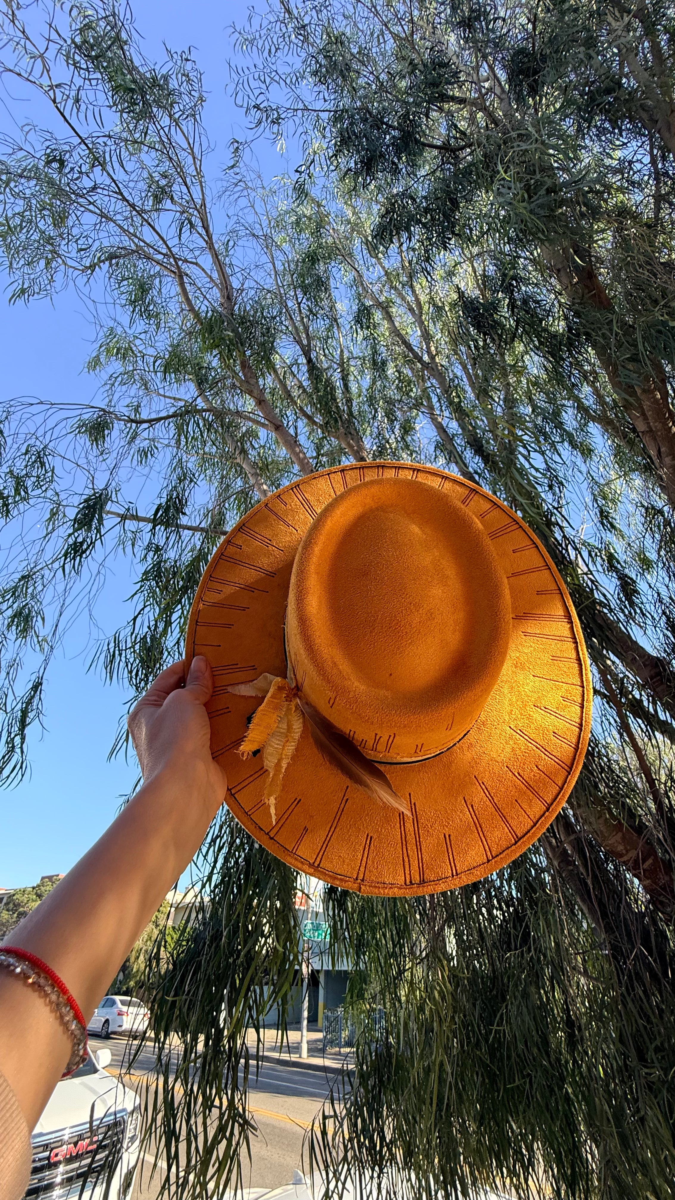 Aligned hat/ Turmeric