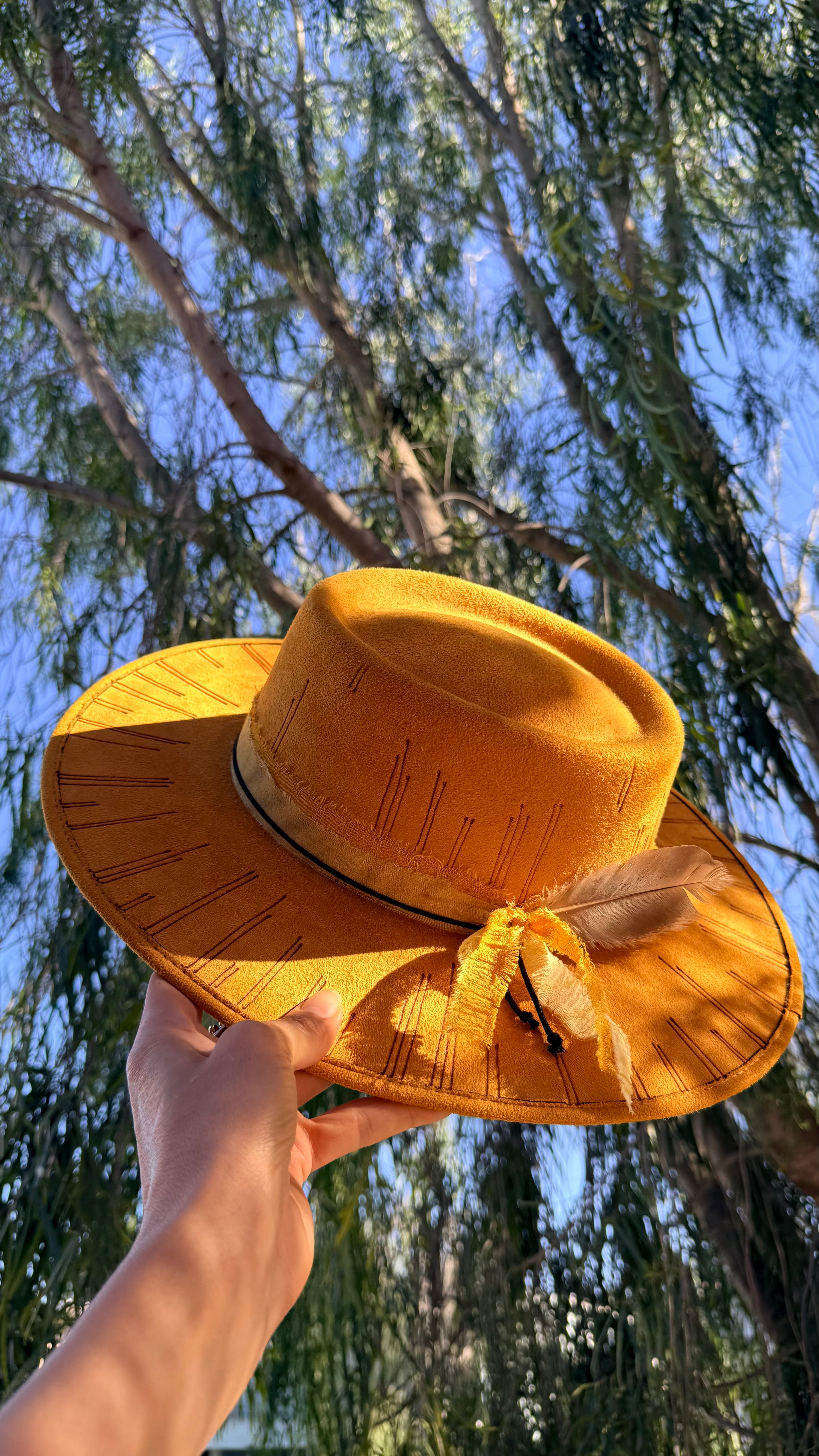 Aligned hat/ Turmeric