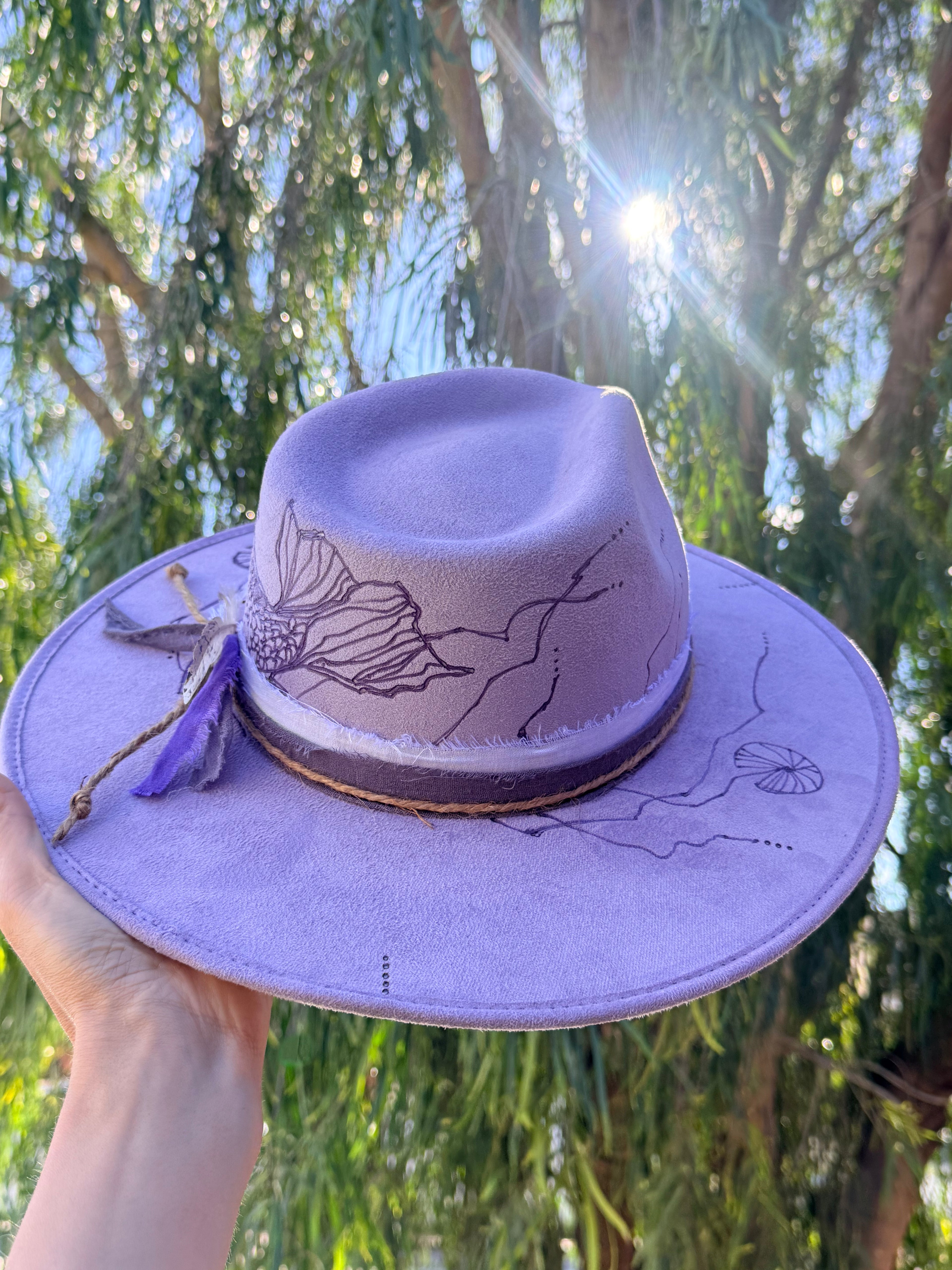 Lucky Koi Hat/ Lavender