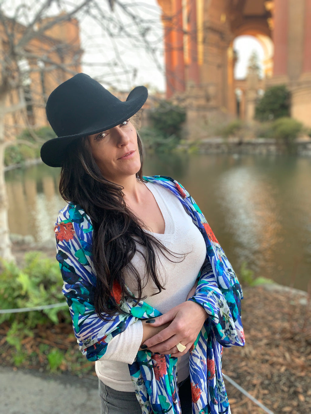 JUNGLE BLUES SCARF
